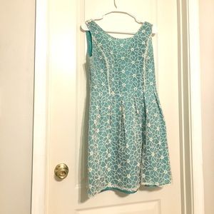 Teal & Lace Dress